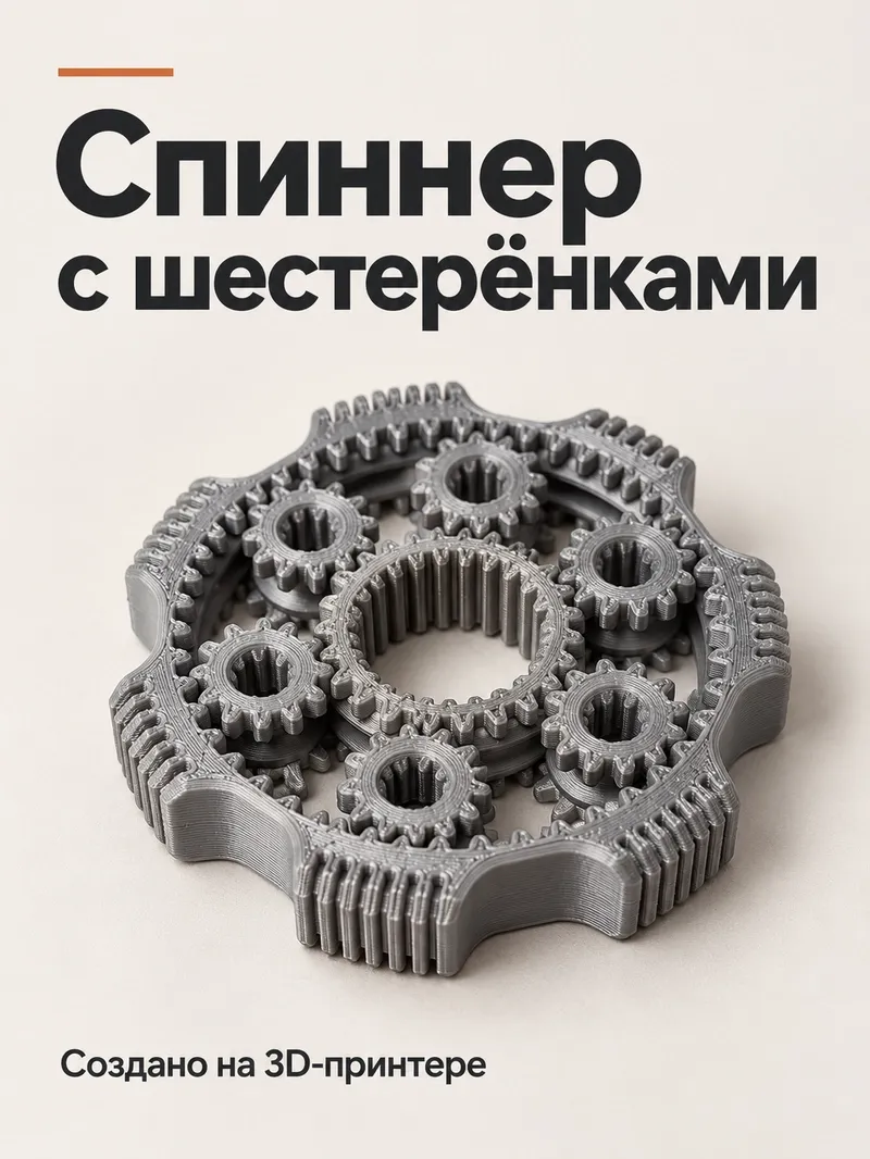 Antistress fidjet «Tişli spinner»